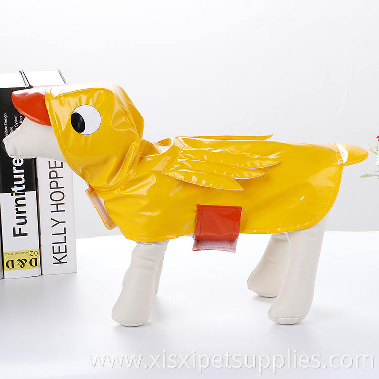 Waterproof Pet Raincoat Duck cosplay Dog Raincoat with Hood
